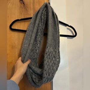 Grey infinity scarf